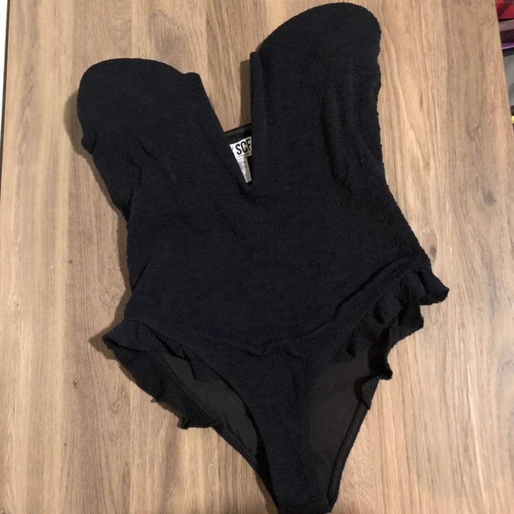 Beach riot black one piece bikini